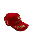 Michael Schuhmacher Cap 2001 4 Times Champion Formel 1 Rot DVAG Rot Gold One Size