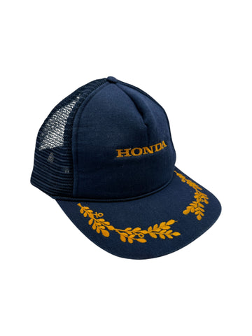 Vintage Honda Mesh-Cap 80s Racing Dunkelblau One Size