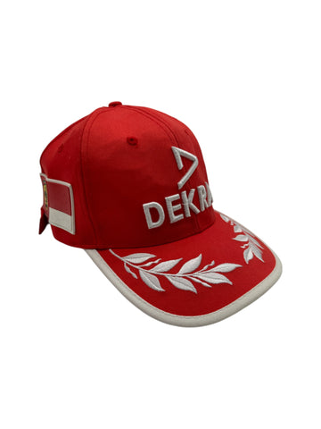 Micheal Schumacher Cap 2000 Dekra Rennmütze F1 Weltmeister Ferrari Formel 1 Rot One Size