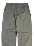 Vintage Carhartt Double Knee Workpants 90s Olive 38x34