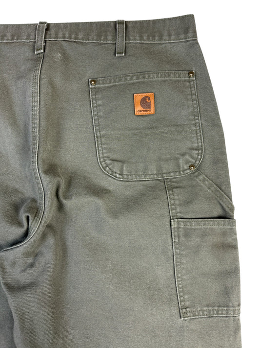 Vintage Carhartt Double Knee Workpants 90s Olive 38x34