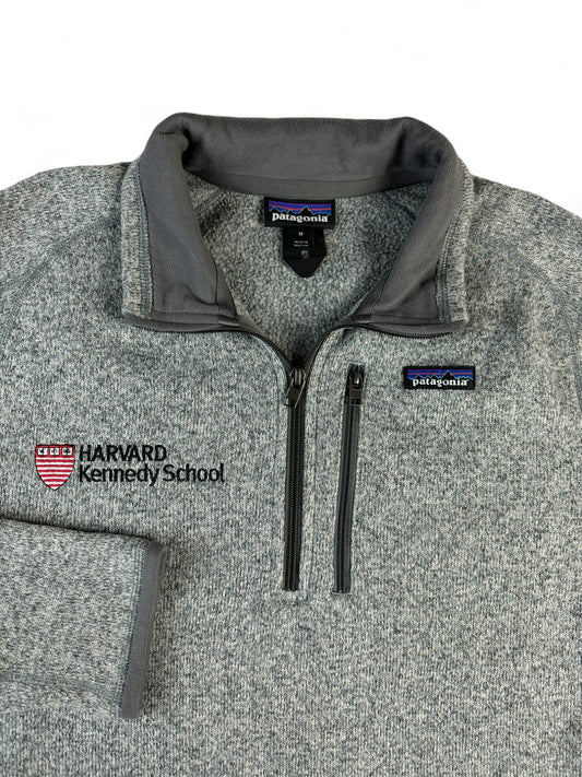 Patagonia Fleecejacke Modern "Harvard Kennedy School" Grau M