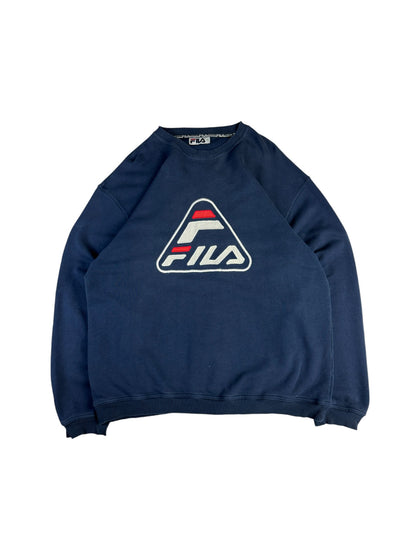 Vintage Fila Sweater 90s Dunkelblau XL