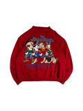 Vintage Mickey Unlimited Sweater 90s By Jerry Leigh "Line Dance" Rot S-M