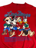 Vintage Mickey Unlimited Sweater 90s By Jerry Leigh "Line Dance" Rot S-M