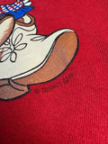 Vintage Mickey Unlimited Sweater 90s By Jerry Leigh "Line Dance" Rot S-M