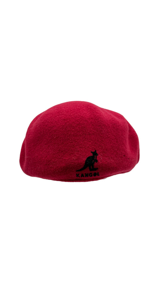 Vintage Kangol Schiebermütze 90s Made In UK Wolle Rot L