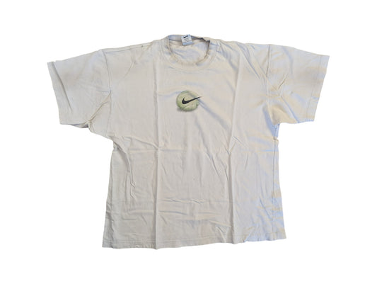 Vintage Nike Shirt Agassi Challenge Court Made In Portugal Grau L