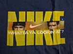 Vintage Nike Shirt Challenge Court US Open 1996 Tennis Blau L