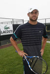 Lacoste Shirt Tennis Andy Roddick Gestreift Dunkelblau (3) S