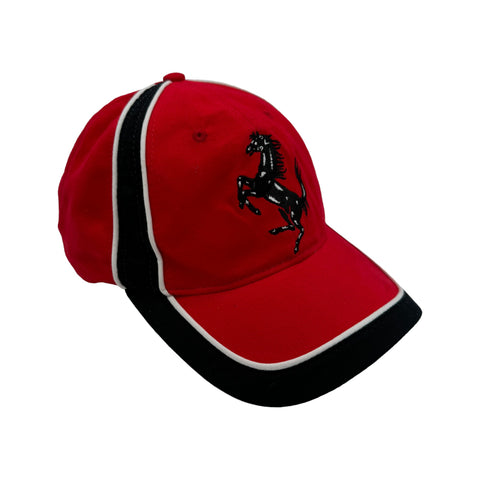 Vintage Racing Cap 2000 Ferrari Logo Schwarz Rot