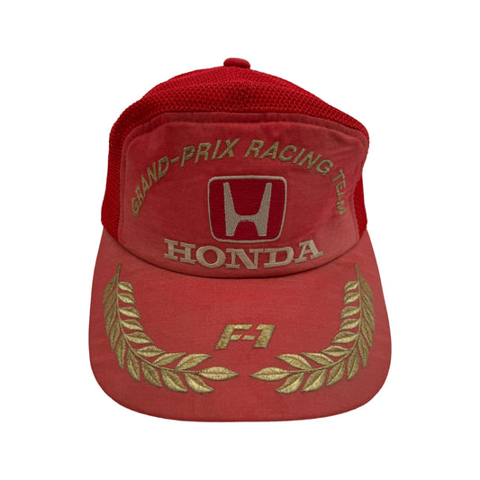 Rare! Vintage Racing Mesh-Cap Honda Grand Prix Formel 1 Rot