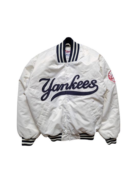 Rare! Vintage Majestic Collegejacke Starter NY Yankees Baseball Made In Korea Weiß S