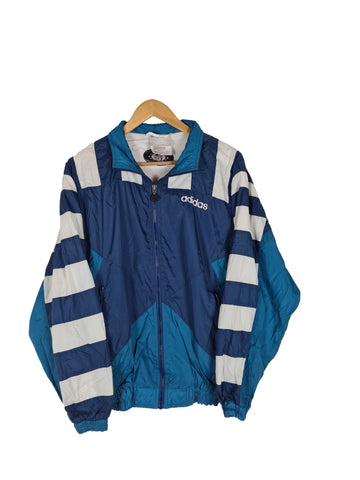 True Vintage All Nations Adidas Trackjacket grün blau M