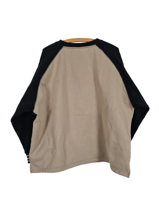 Y2K Sweater Raw Blue First Team Bestickt Beige Schwarz XXL