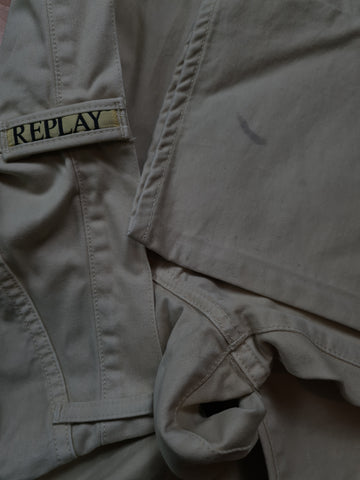Beige Replay Hose Made L32 W31 RareRags in – Italy