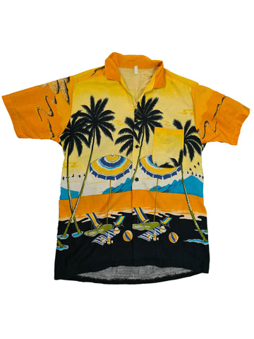 True Vintage Hawaii Kurzarm Hemd M-L