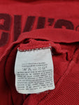 Vintage Levis Sweater Spellout Rot XL