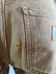 Moderne Carhartt Hose Texas Pant Used Look Braun W32 L32