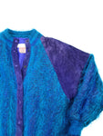 Rare! Vintage Jinx Senior Strickjacke Mohair Aquamarin M