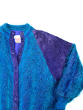 Rare! Vintage Jinx Senior Strickjacke Mohair Aquamarin M