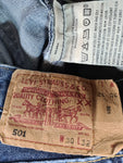 Vintage Levis 501 Jeans Dunkelblau W30 L32