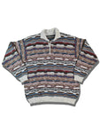 Vintage NoName Strickpulli Crazy Pattern Made in Italy L-XL