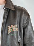 Vintage Planet Hollywood Wendejacke College/Leder Beverley Hills M