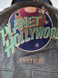 Vintage Planet Hollywood Wendejacke College/Leder Beverley Hills M