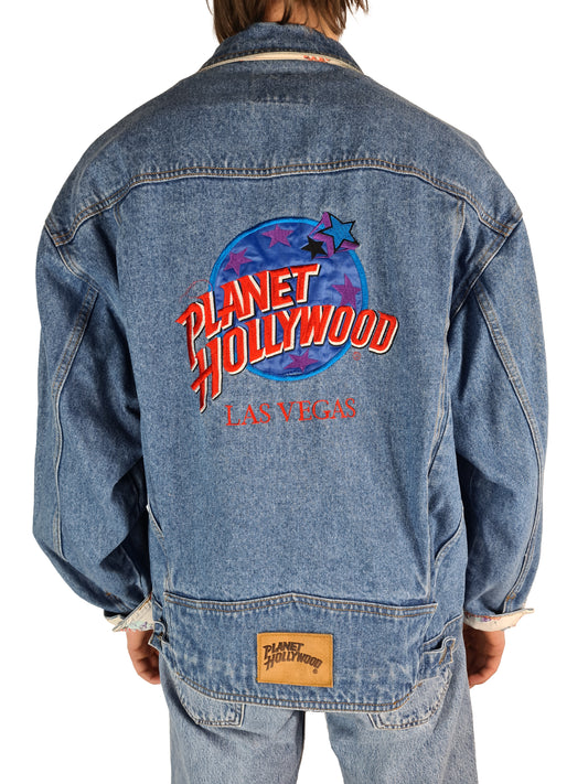 Rare! Vintage Planet Hollywood Jeansjacke Las Vegas XL