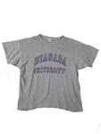 Rare! Vintage Champion Shirt Niagara University Made in USA Bedruckt Grau L-XL