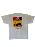 Vintage Planet Hollywood Shirt Madrid Torero 1998 Backprint Weiß XL