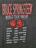 Rare! Vintage SJM Shirt  Bruce Springsteen World Tour 1992-93 Schwarz Faded XL