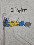 Vintage NoName Shirt Elefanten "Oh Shit" Funny Print L-XL