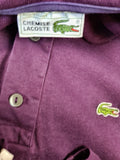 Vintage Lacoste Poloshirt Classic Made In France Lila XL