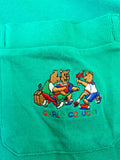 Vintage Carlo Colucci Poloshirt Teddy Bestickt M-L