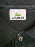 Modernes Lacoste Poloshirt Classic Pikee Schwarz M