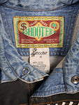 Vintage Shooter Hemd Jeans Mit Muster M