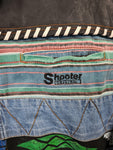 Vintage Shooter Hemd Jeans Mit Muster M