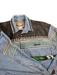 Vintage Shooter Hemd Jeans Mit Muster M