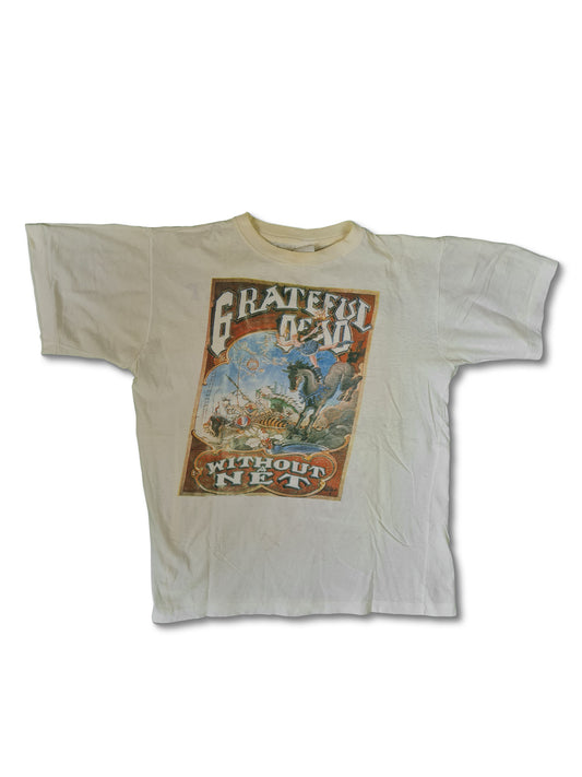 Rare! Vintage Grateful Dead T-Shirt Tour Tee Without A Net 1989-1990 L-XL