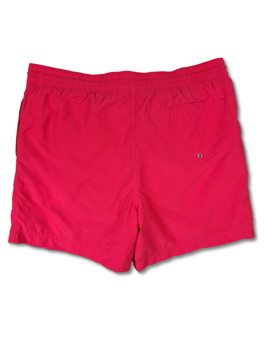 Moderne Ralph Lauren Badehose Monochrom Rot L