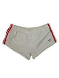 Rare! Vintage Adidas Shorts Made In West Germany Weiß Rot M-L