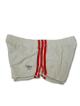 Rare! Vintage Adidas Shorts Made In West Germany Weiß Rot M-L