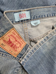 Vintage Levis Jeans 501 Straight Leg Button Fly W32 L34