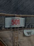 Vintage Levis Jeans 501 Straight Leg Button Fly W32 L34