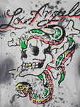 Modernes Ed Hardy Shirt Sprayer Weiß Schwarz XL