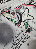 Modernes Ed Hardy Shirt Sprayer Weiß Schwarz XL