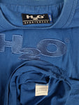 Y2K H20 Shirt Bestickt Blau XXL