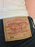 Vintage Levis Jeans 501 Schwarz W29 L32